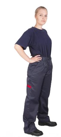 Костюм "Рейнир" женский (темно-серый с красн.отд.